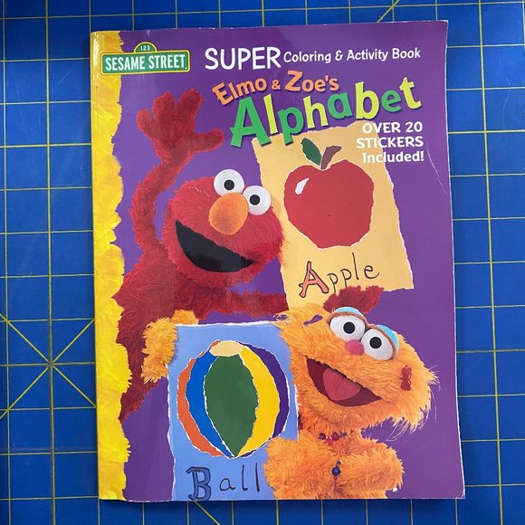 Elmo's & Zoe's Alphabet Super Coloring & Activity Book - Picture 1 of 6